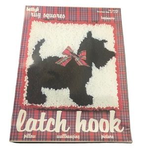 Betty's Rug Squares Latch Hook Scotty Dog 746 Scottish Terrier DIY Craft 12 x 12